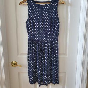 Navy blue dress with back cut out Loft size Small Petite